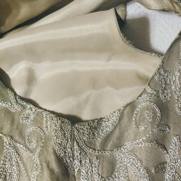 Dana Buchman Luxe evening silver tank top - Picture 4 of 8